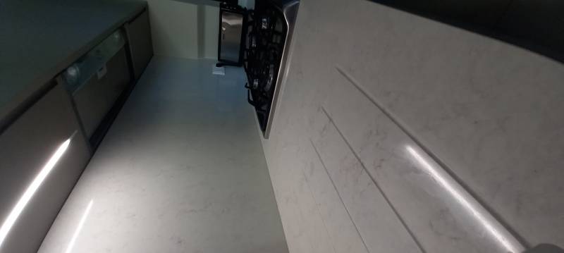 Cuisine Moka mat et Quartz à Bordeaux Nansouty